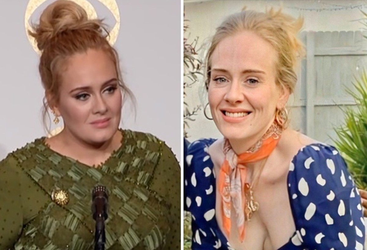 Adele antes e depois