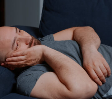 Upset disappointed alone man going through break up feeling frustration pain disappointment depression looking lost having tragic experience suffering from anxiety chronic disease mental problem 360x320